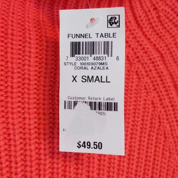 Style & Co Cotton Mock Neck Sweater Coral XS - Picture 4 of 8